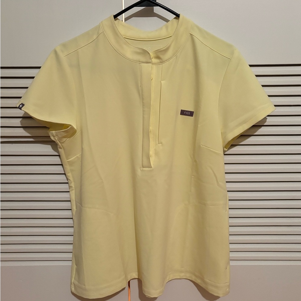 Figs Francisca Henley Scrub Top